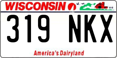 WI license plate 319NKX