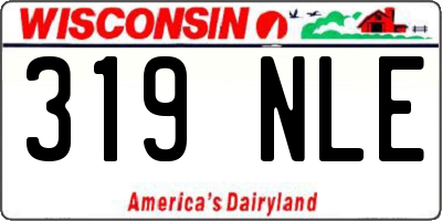 WI license plate 319NLE