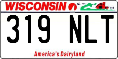 WI license plate 319NLT