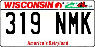 WI license plate 319NMK