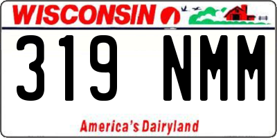 WI license plate 319NMM