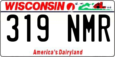 WI license plate 319NMR