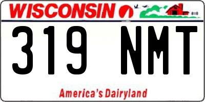 WI license plate 319NMT