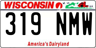 WI license plate 319NMW