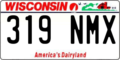 WI license plate 319NMX