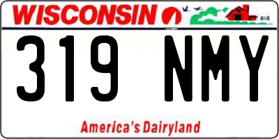 WI license plate 319NMY