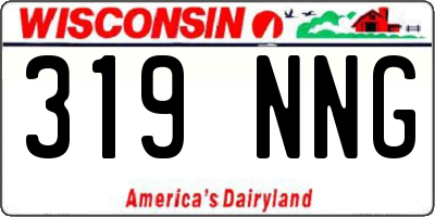 WI license plate 319NNG
