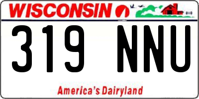 WI license plate 319NNU