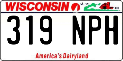 WI license plate 319NPH