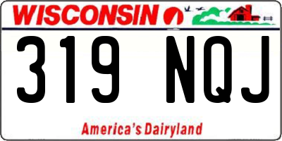 WI license plate 319NQJ