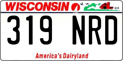 WI license plate 319NRD