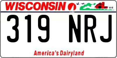 WI license plate 319NRJ