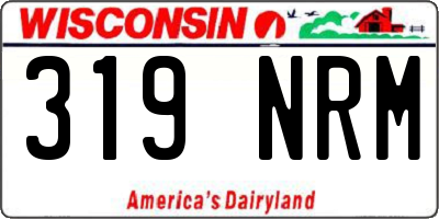 WI license plate 319NRM