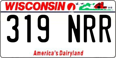 WI license plate 319NRR