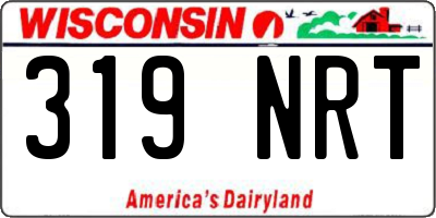 WI license plate 319NRT