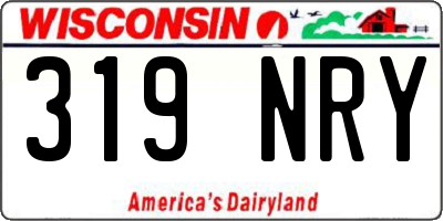 WI license plate 319NRY