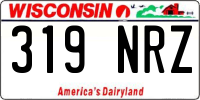 WI license plate 319NRZ