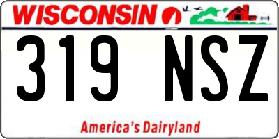 WI license plate 319NSZ