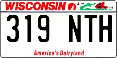 WI license plate 319NTH