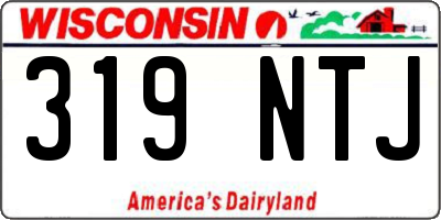 WI license plate 319NTJ