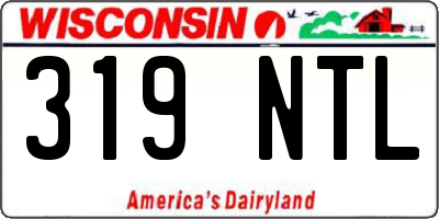 WI license plate 319NTL