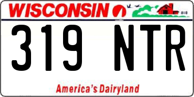 WI license plate 319NTR