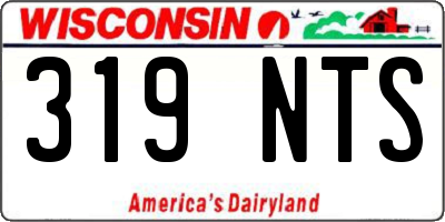 WI license plate 319NTS
