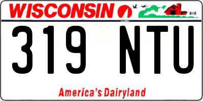 WI license plate 319NTU
