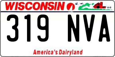WI license plate 319NVA