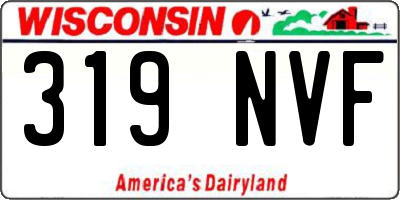 WI license plate 319NVF