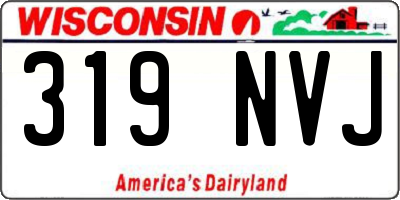 WI license plate 319NVJ