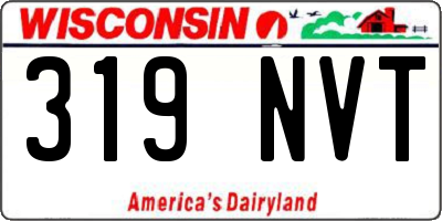 WI license plate 319NVT