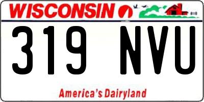 WI license plate 319NVU