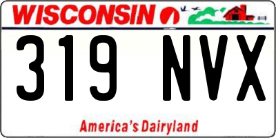 WI license plate 319NVX