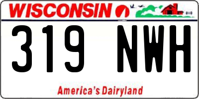 WI license plate 319NWH