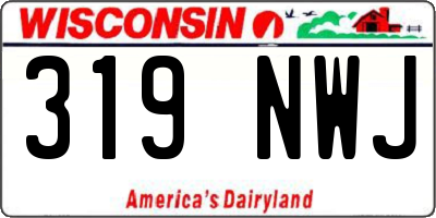 WI license plate 319NWJ