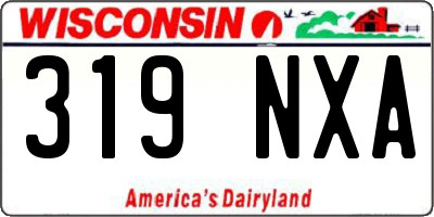 WI license plate 319NXA