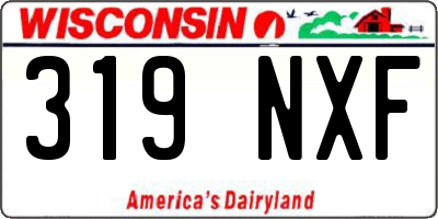 WI license plate 319NXF
