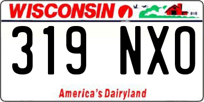 WI license plate 319NXO