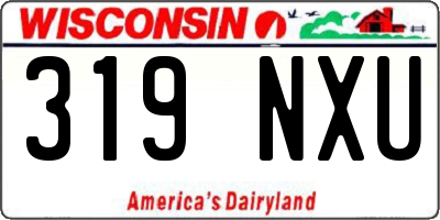 WI license plate 319NXU
