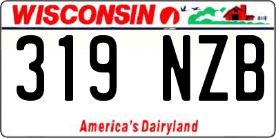 WI license plate 319NZB