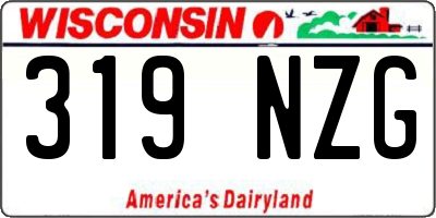 WI license plate 319NZG
