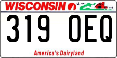 WI license plate 319OEQ