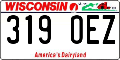 WI license plate 319OEZ