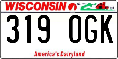 WI license plate 319OGK