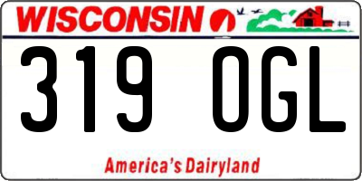 WI license plate 319OGL