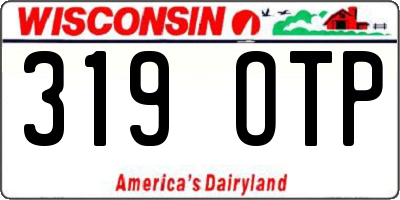 WI license plate 319OTP