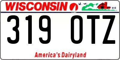 WI license plate 319OTZ