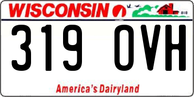 WI license plate 319OVH