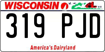 WI license plate 319PJD